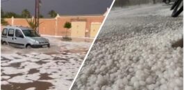 أمطار عاصفية مصحوبة بـ”التبروري” تغرق شوارع زاكورة