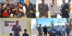 مجموعة مدارس إدريس الثاني بجماعة أولادستوت تخلد اليوم الوطني للسلامة الطرقية بتأطير من الدرك الملكي و جمعية منتدى الشرق