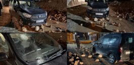 اعتداء بالحجارة يتسبب في خسائر سيارة قرب مقبرة أحدادن + صور