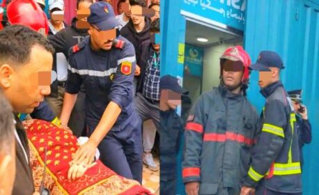 ياربي السلامة والله يرحمها… لقاو مستخدمة شابة جثة هامدة داخل وكالة لتحويل الأموال ولقاو مول محل حداها حتى هو في حالة إغماء داخل الوكالة