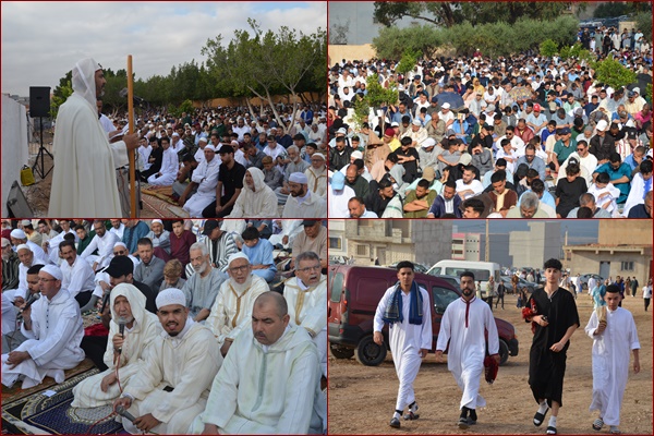 بالصور مراسيم صلاة عيد الأضحى 1447 بمصلى مدينة زايو