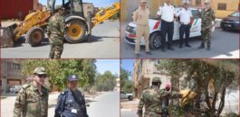 السلطات المحلية بالملحقة الإدارية الأولى تنفذ حملة لتحرير الملك العمومي + صور